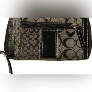 Coach Monogram Black and Gray Wallet
